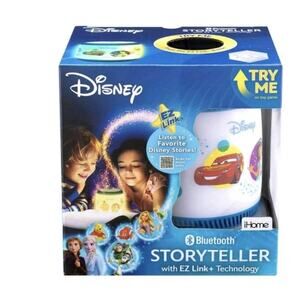 eKids Disney Bluetooth Storyteller with EZ Link, Night Light, Sleep Sounds,